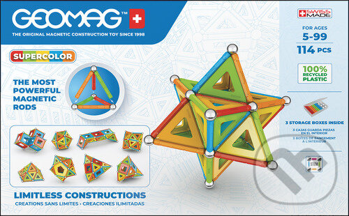 Levně Stavebnice Geomag Supercolor panels 114 ks - hra z kategorie Stavebnice
