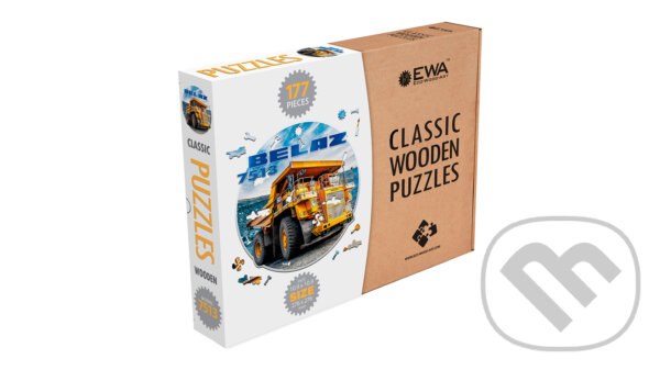 Levně Drevenné puzzle – BELAZ7513 - puzzle z kategorie 3D puzzle