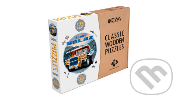 Levně Drevenné puzzle – BELAZ75601 - puzzle z kategorie 3D puzzle