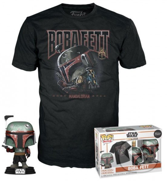 Levně Funko POP & Tee: Star Wars - Bobba Fett (velikost trička L)