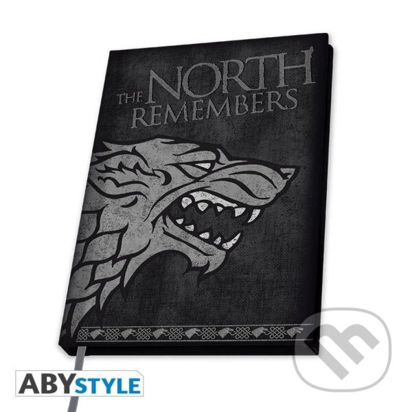 Levně Game of Thrones Zápisník A5 - Stark