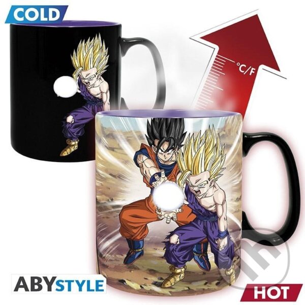 Levně Dragon Ball meniaci sa keramický Hrnček 460 ml - Gohan Cell