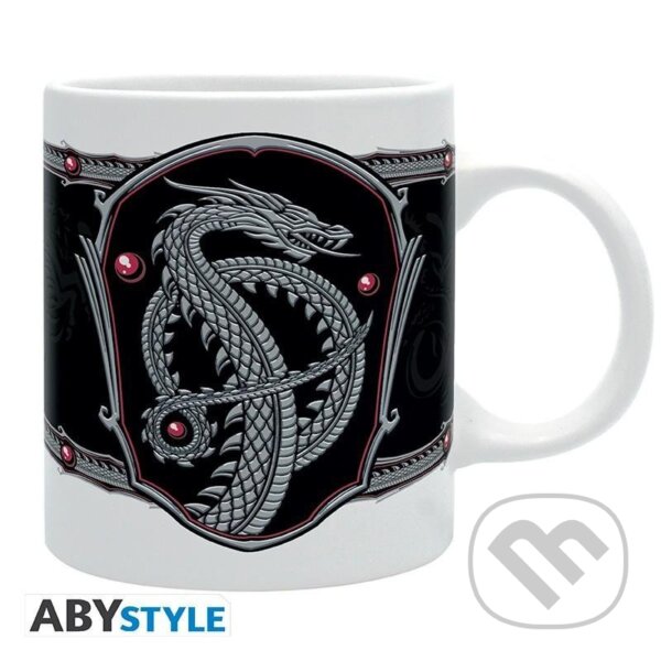 Levně House of the Dragon keramický Hrnček 320 ml - Silver Dragon