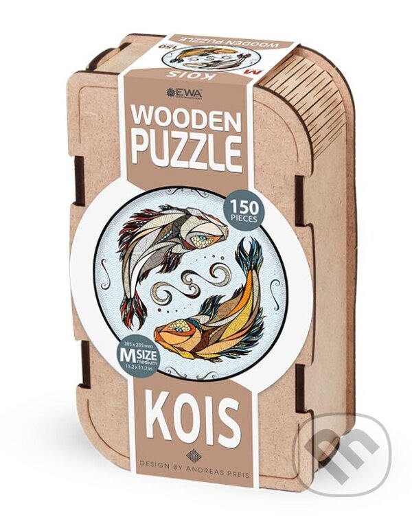 Levně Drevenné puzzle – ryby veľkosť M drevený box - puzzle z kategorie 3D puzzle