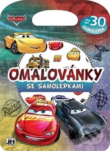 Levně Omalovánky se samolepkami Auta - kniha z kategorie Samolepky