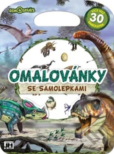 Levně Omalovánky se samolepkami Dino - kniha z kategorie Omaľovávanky