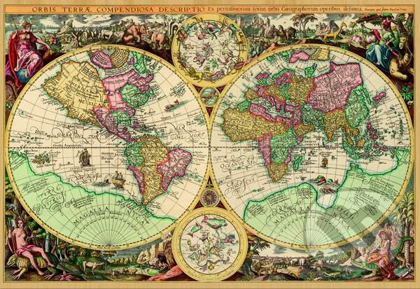 Ancient World Map, Educa, 2014