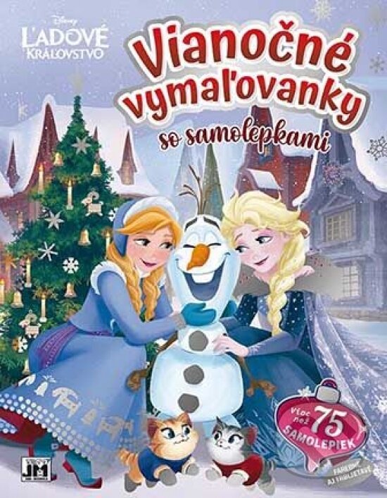 Levně Vianočné vymaľovanky a samolepky - Ľadové kráľovstvo