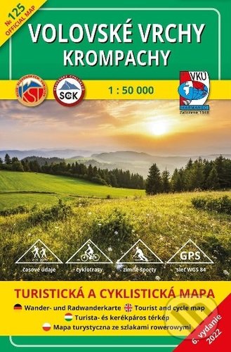 Levně Volovské vrchy – Krompachy 1:50 000 (TM 125 Turistická a cyklistická mapa)
