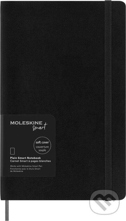 Levně Moleskine – zápisník Smart (čierny) (mäkký, stredný, čistý)