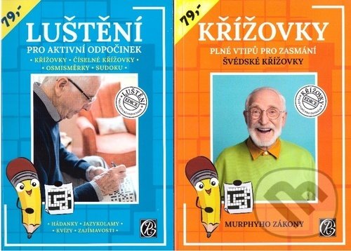 Levně Balíček křížovek 1+1 zdarma (Luštění pro aktivní odpočinek, Křížovky plné vtipů pro zasmání) - kniha z kategorie Pre dospelých