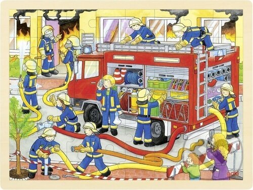 Levně Boj s ohněm (Dřevěné puzzle) - puzzle z kategorie Maxi dieliky