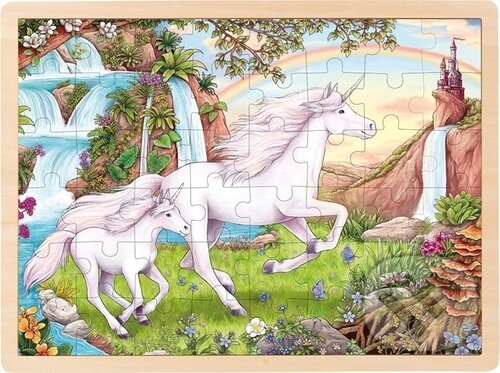 Levně Jednorožec (Dřevěné puzzle) - puzzle z kategorie 60 – 300 dielikov