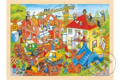 Levně Na staveništi (Dřevěné puzzle) - puzzle z kategorie 60 – 300 dielikov