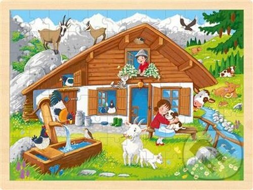 Levně V Alpách (Dřevěné puzzle) - puzzle z kategorie Maxi dieliky