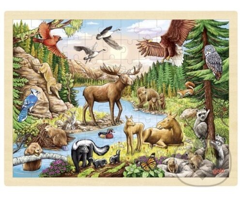 Levně Divoká příroda Severní Ameriky (Dřevěné puzzle) - puzzle z kategorie 60 – 300 dielikov