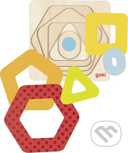 Levně Geometrické tvary (Vícevrstvá vkládačka) - puzzle z kategorie Maxi dieliky