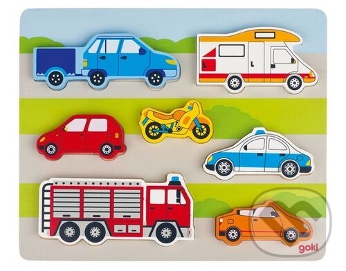 Levně Dopravní prostředky (Dřevěná vkládačka) - puzzle z kategorie Maxi dieliky