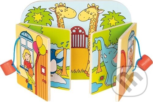 Levně Dřevěná obrázková knížka - Návštěva v ZOO - hra z kategorie Vzdelávacie hry
