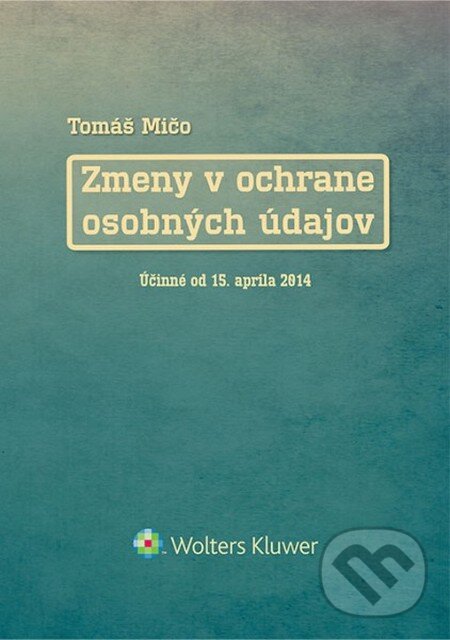 Zmeny v ochrane osobných údajov koupíte na Martinus.cz