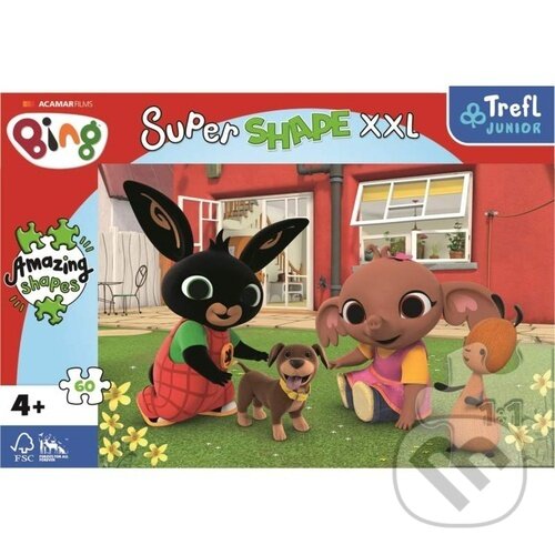Levně Super Shape XXL Králíček Bing (Hra s pejskem) - puzzle z kategorie Maxi dieliky