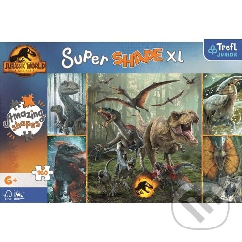 Levně Super Shape XL Jurský svět (Neobvyklí dinosauři) - puzzle z kategorie 15 – 60 dielikov