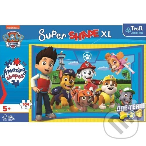 Levně Super Shape XL Tlapková patrola (Štěněcí kamarádi 104 dílků) - puzzle z kategorie Disney