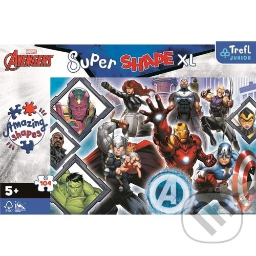 Puzzle: Super Shape XL Avengers (Trefl). Trefl, 2022