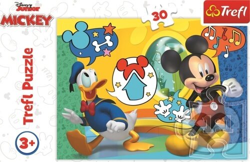 Levně Mickey Mouse a Kačer Donald - puzzle z kategorie 15 – 60 dielikov