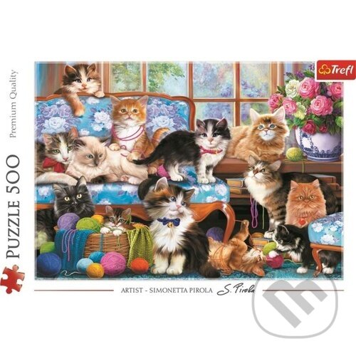 Levně Kočičí rodinka - puzzle z kategorie Zvieratá