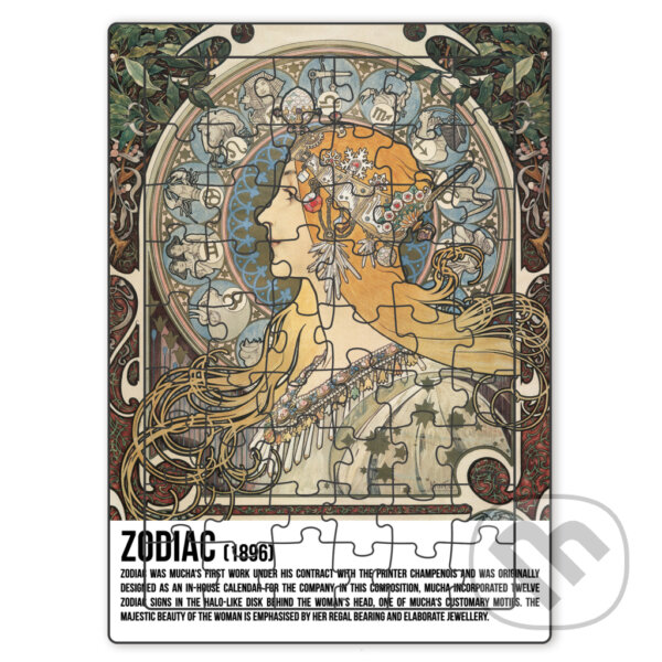 Puzzle Alfons Mucha - Zodiac, Presco Group, 2022