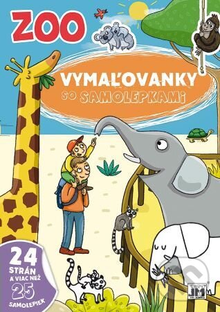 Levně Vymaľovanky so samolepkami - ZOO (A4) - kniha z kategorie Omaľovávanky