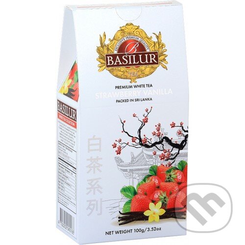 Levně BASILUR White Tea Strawberry Vanilla 100g
