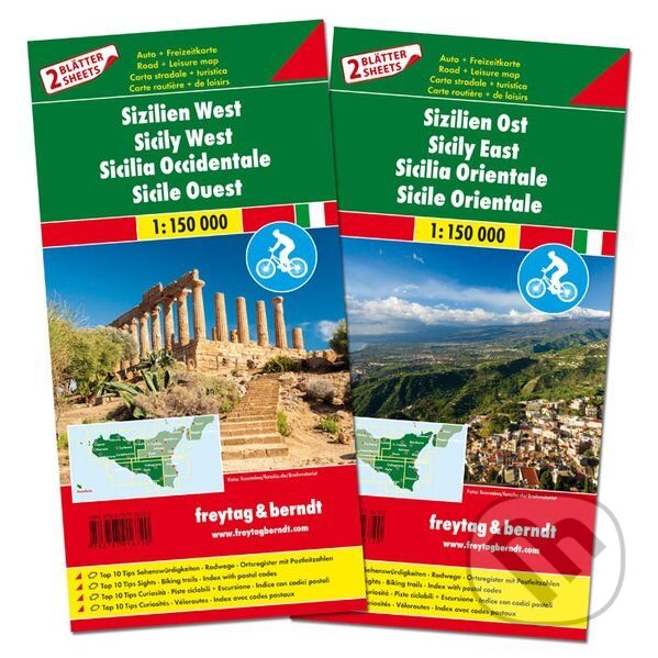 Levně Sizilien West+Sizilien Ost (1:150 000)