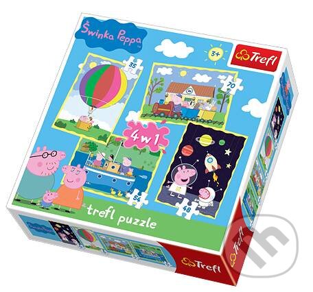 Puzzle: 4v1 Peppa Pig (Trefl)