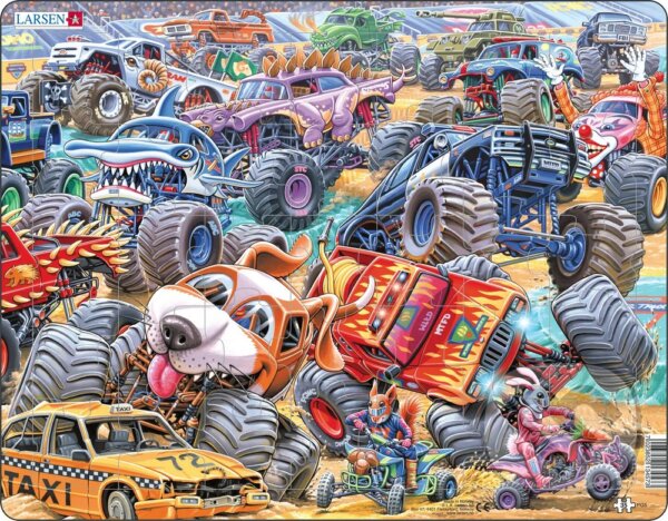 Levně Monster Truck - Preteky (PG5) - puzzle z kategorie 15 – 60 dielikov