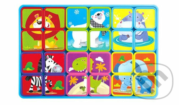 Levně Puzzle magnetické deskové - Zvířata - puzzle z kategorie Maxi dieliky