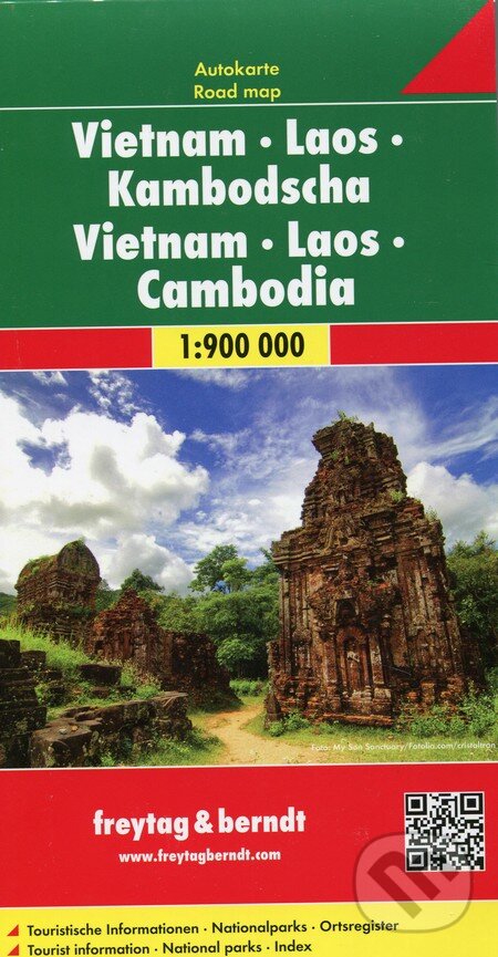 Levně Vietnam, Laos, Kambodscha 1:900 000 (Automapa - Platná do r. 2019)