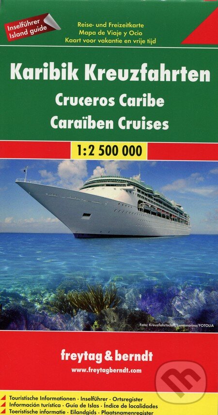 Levně Karibik Kreuzfahrten 1:2 500 000 (Travel and leisure map)
