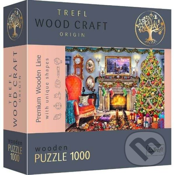 Levně Pri krbe (Drevené puzzle) - puzzle z kategorie Ostatné