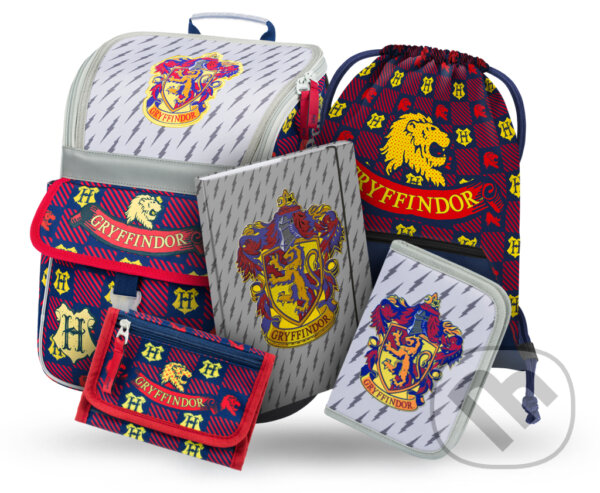 Levně Školní set Baagl Zippy Harry Potter Gryffindor (Nebelvír) II (set 5)