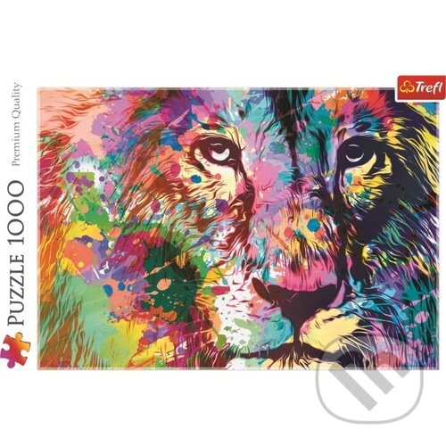 Levně Barevný lev - puzzle z kategorie Zvieratá