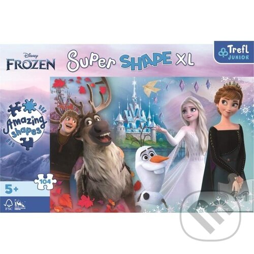 Levně Super Shape XL Ledové království 2 (Ve světě Anny a Elsy 104 dílků) - puzzle z kategorie 15 – 60 dielikov
