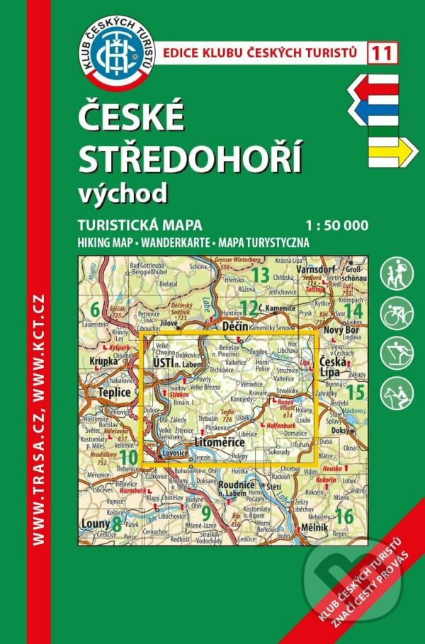 Levně KČT 11 České středohoří - východ 1:50 000 / turistická mapa