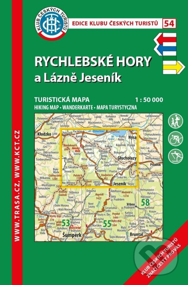 Levně KČT 54 Rychlebské hory 1:50 000 / turistická mapa