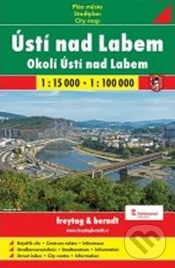 Levně Ústí nad Labem 1:15T/plán města