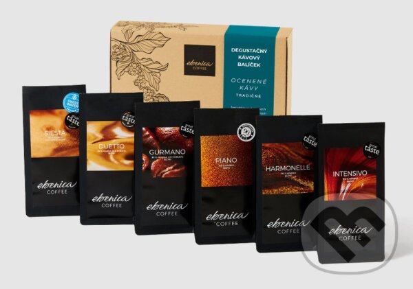Kávy a čaje: Degustačný balíček - Ocenené kávy: Tradičné (EBENICA Coffee). EBENICA Coffee