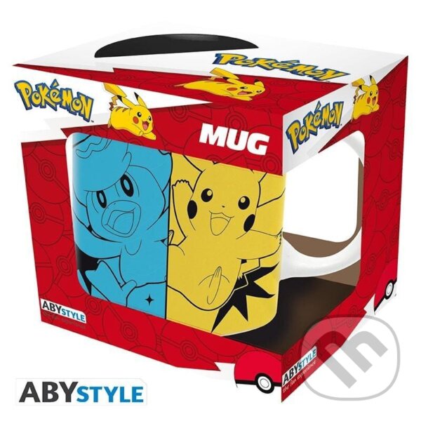 Levně Pokémon keramický Hrnček 320 ml - Scarlet and Violet Starters