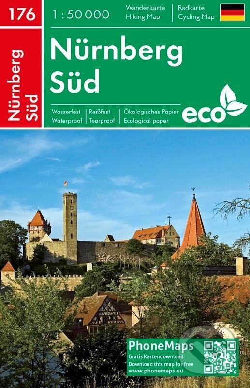 Levně PhoneMaps 176 Nürnberg 1:50 000 / Turistická mapa