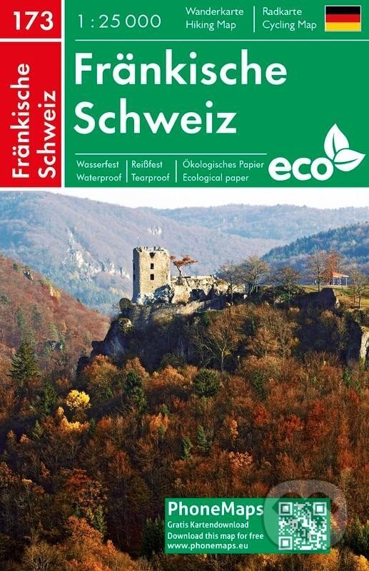 Levně PhoneMaps 173 Fränkische Schweiz 1:25 000 / Turistická mapa